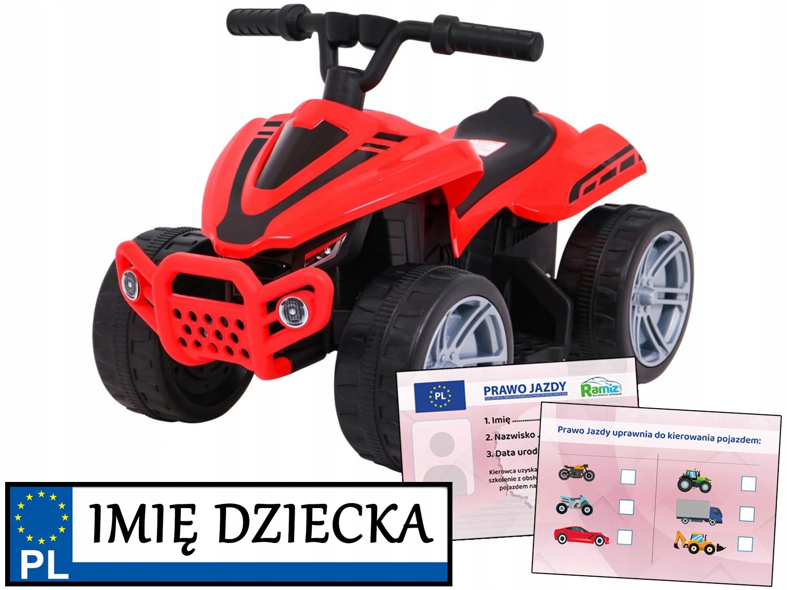 Little Monster mini quad Zabawka Na Akumulator Dla Dzieci 4 koła