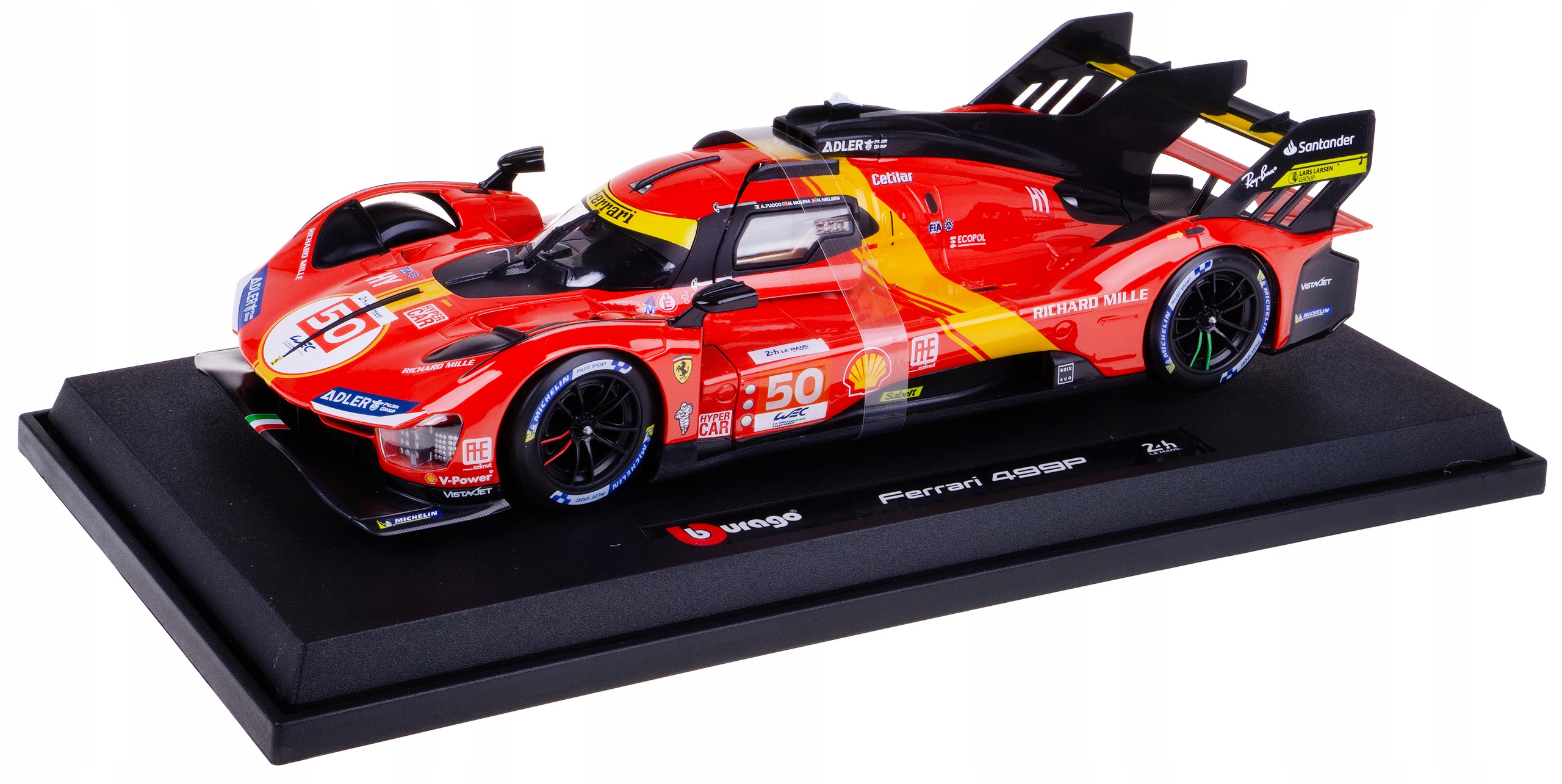 Ferrari 499P 24 Le Mans Model Kovový Bburago 1:18 #50 Hypercar