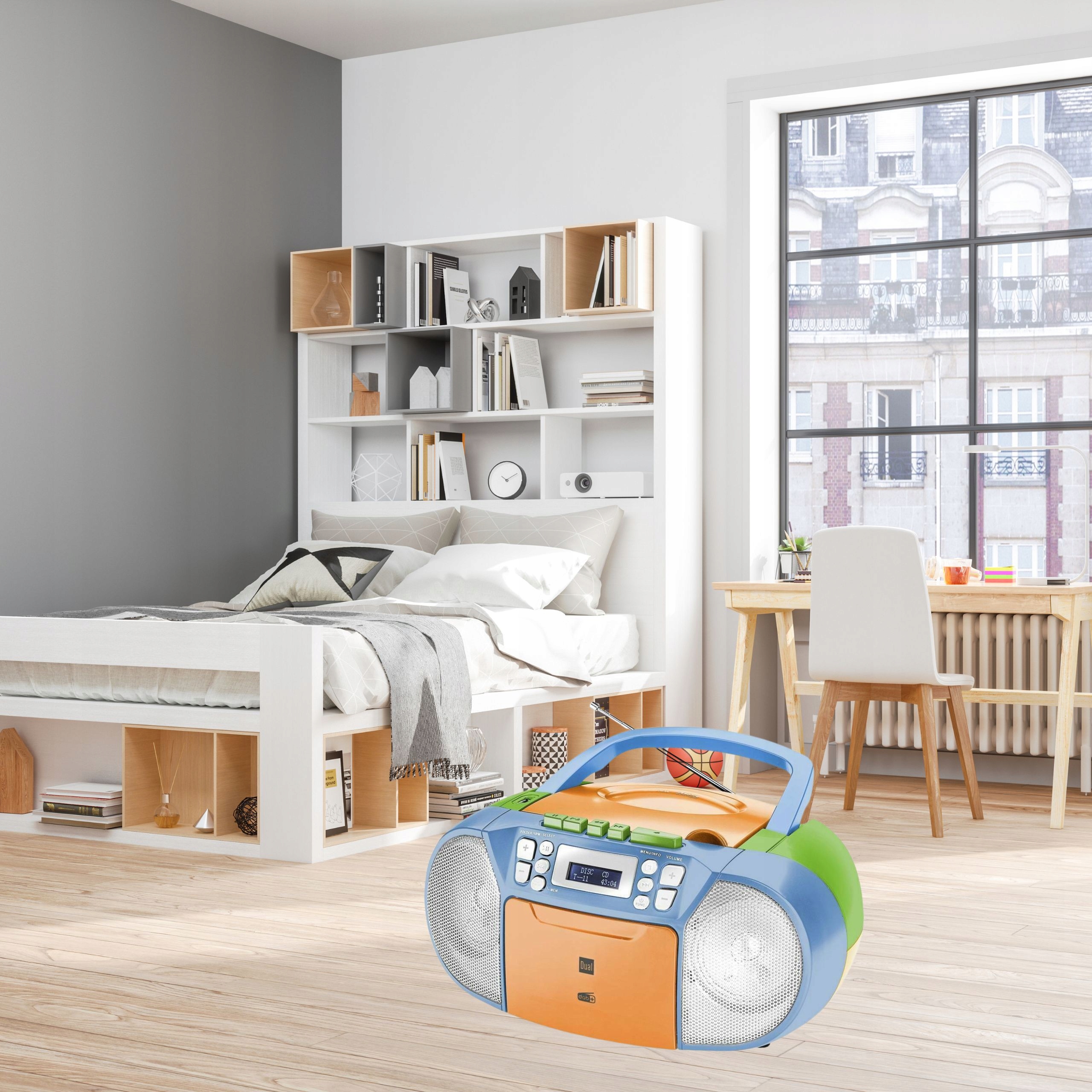 BOOMBOX RADIO CYFROWE DAB+ FM MP3 CD USB Marka Dual