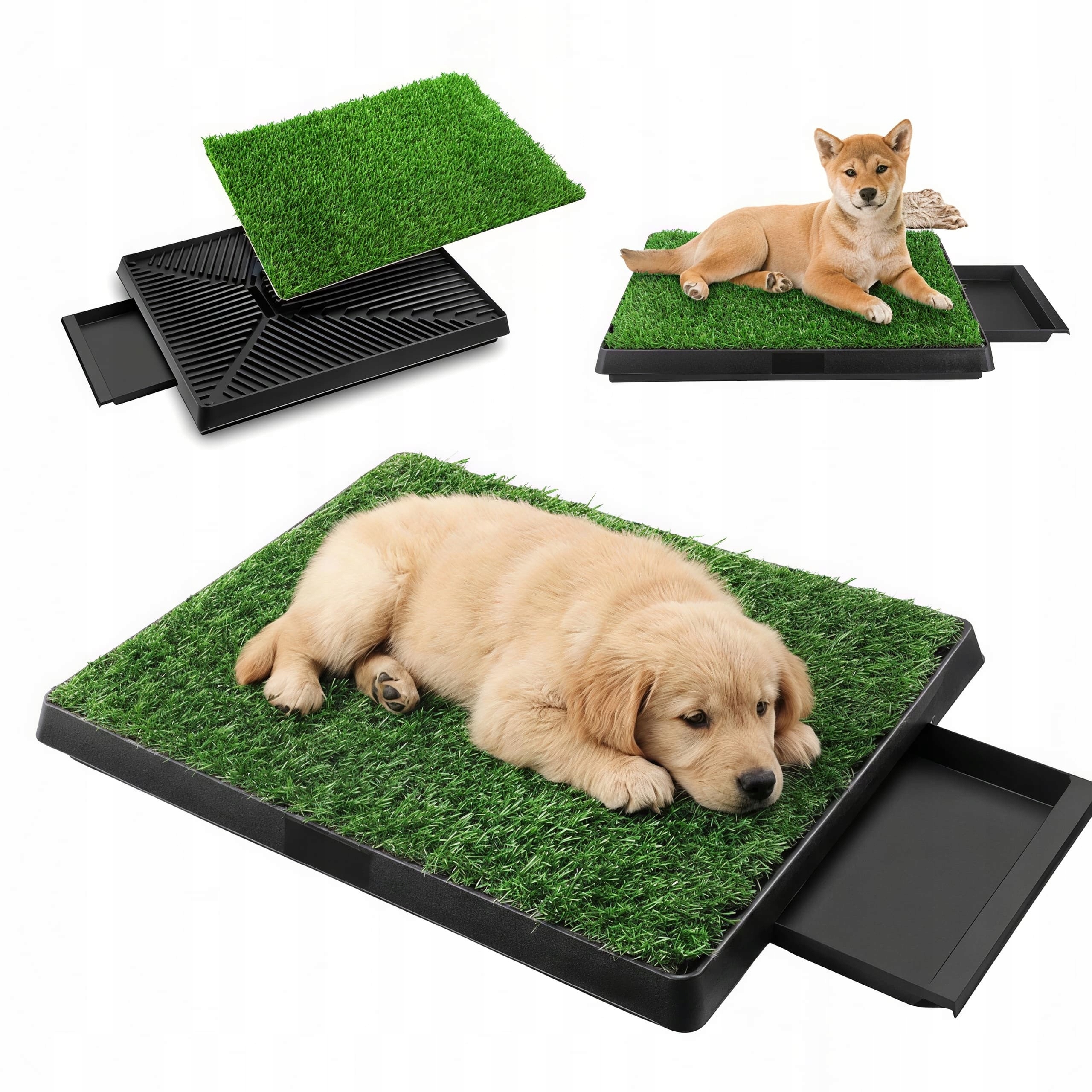 Levně Toaleta Pro Psa S Výsuvnou Zásuvkou, Snadné Čištění A Bez Zápachu