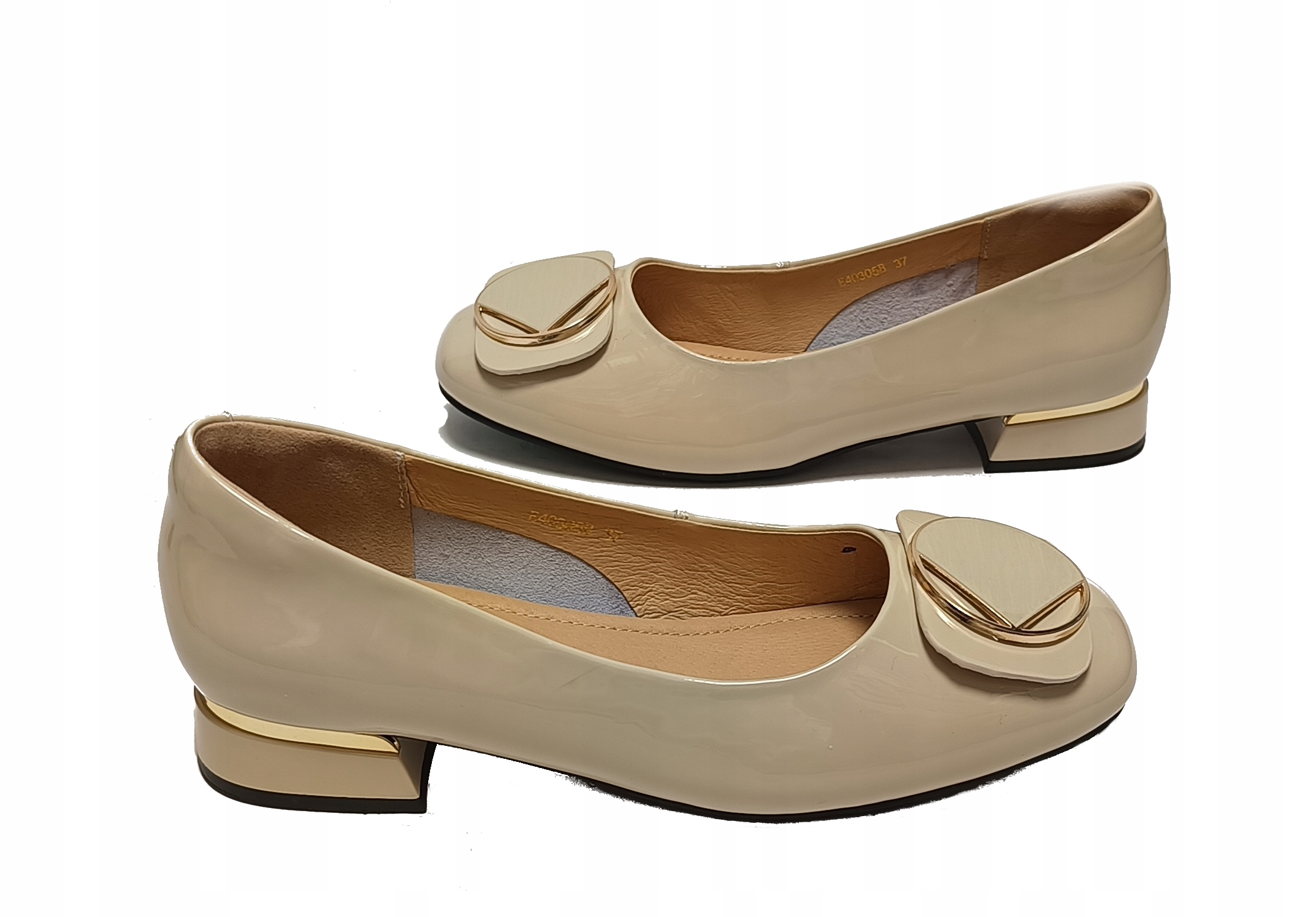 Baleríny měkké, elegantní kůže Loretta Vitale E40305B béžová r36