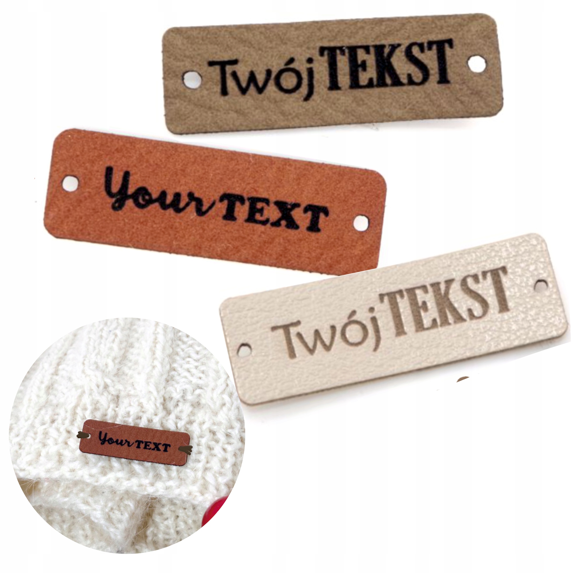 Etikety 1x3cm s vaším logem, 3 barvy po 25 ks