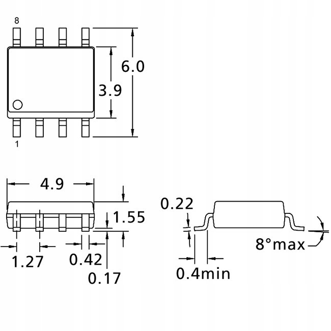 Adapter przystawka do programowania EEPROM SOIC8 Marka inna