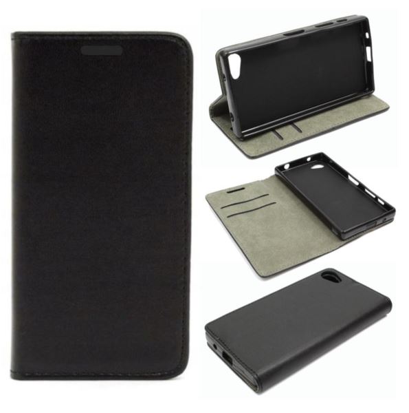 

Etui Smart Magne do Xperia Z5 Compact cza Hq+szkło