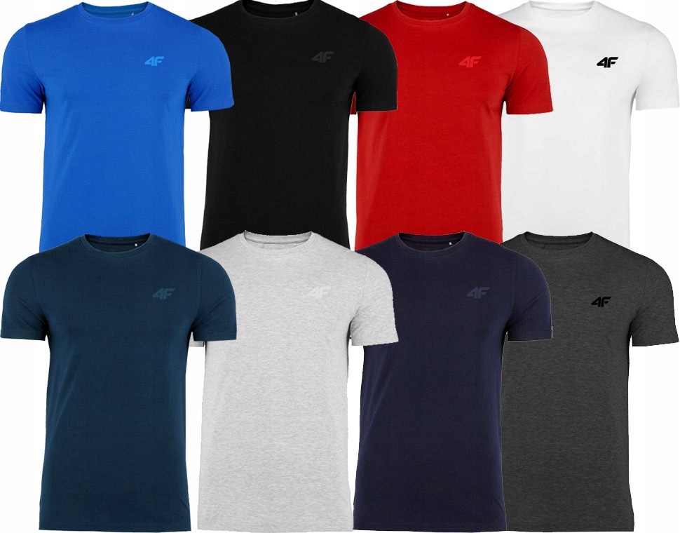 

4F Zestaw Koszulka Męska T-shirt 8 Sztuk r.M