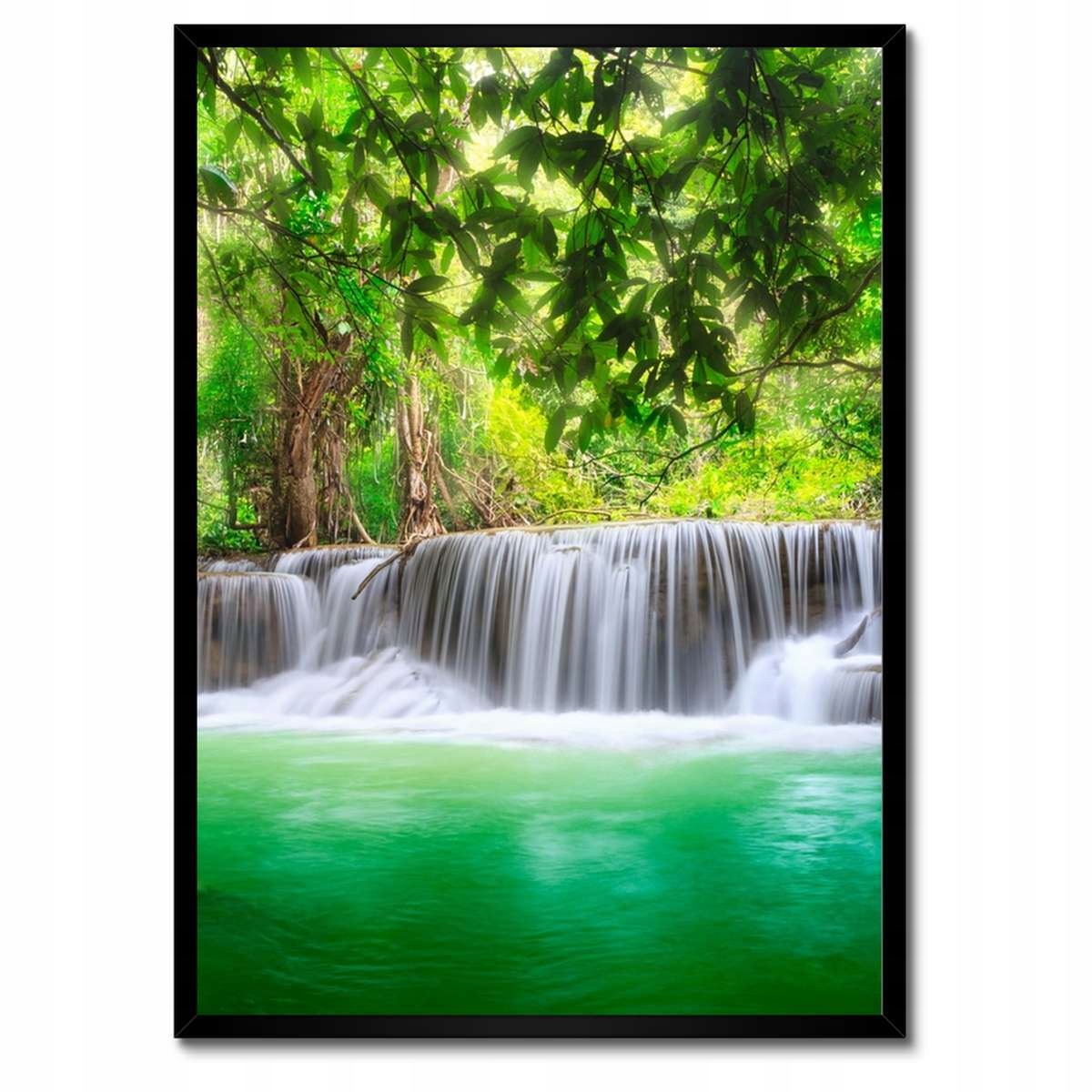 Plakáty v rámu 50x70 Krajina vodopád
