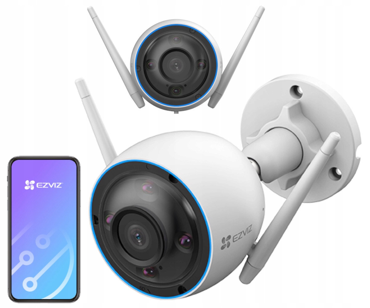 Kamera Ezviz H3 2K 3MP Wi-Fi Ai IP67 Tryb Nocny Kolor Obudowa z Aluminium