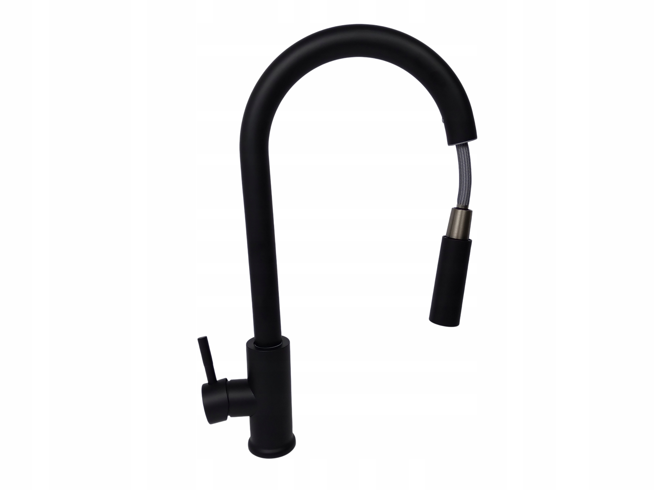 Bateria kuchenna z wyciąganą wylewką Afino czarna