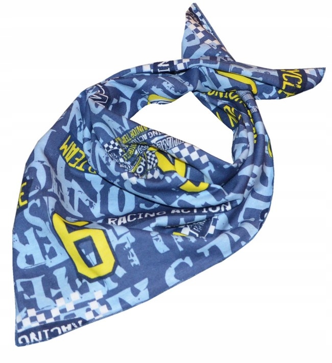 

chusta chustka bandana apaszka napisy żółte
