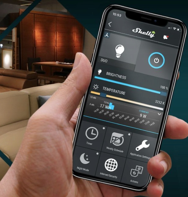 Shelly DUO E27 żarówka biała ciepła/zimna WiFi EAN (GTIN) 3800235262122