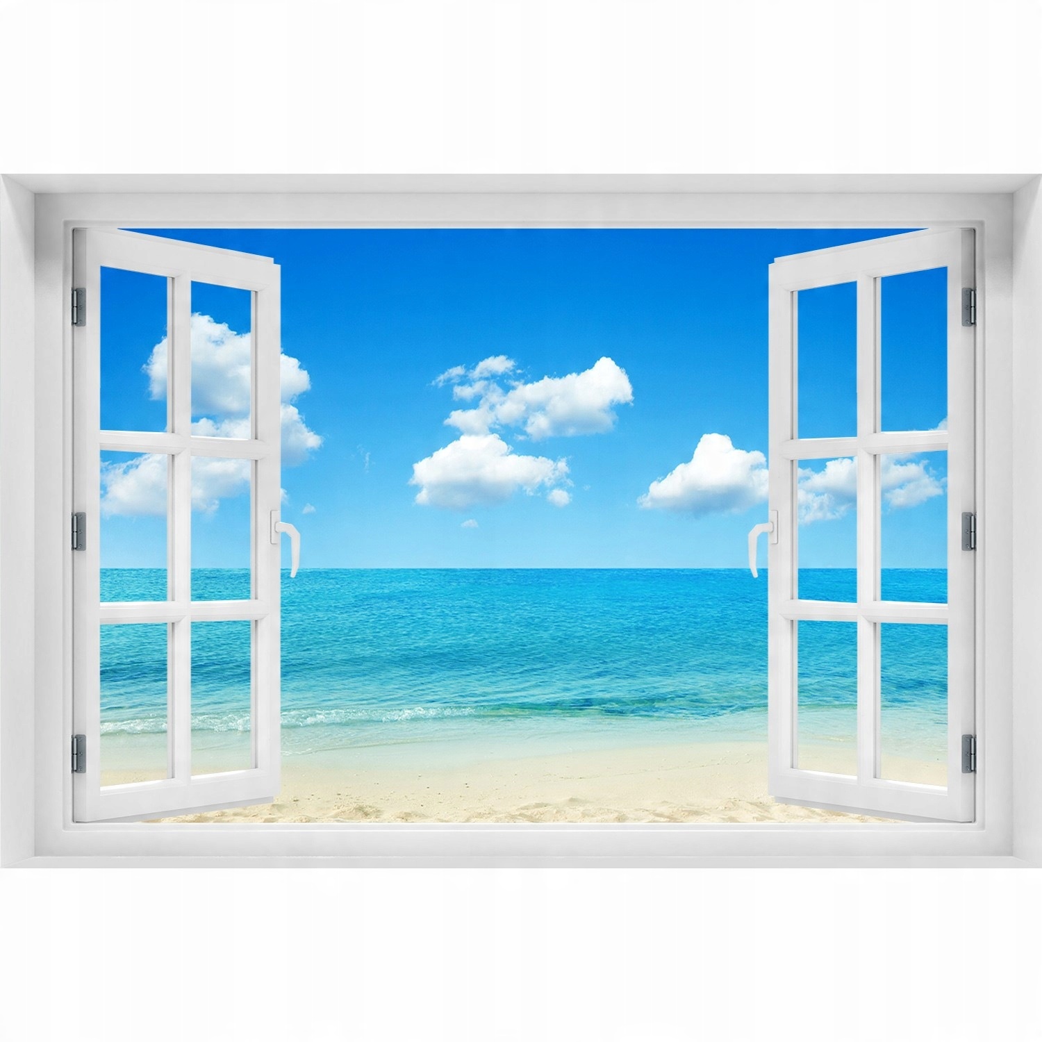 

Naklejka 3D Okno na ścianę Rajska plaża 90x60