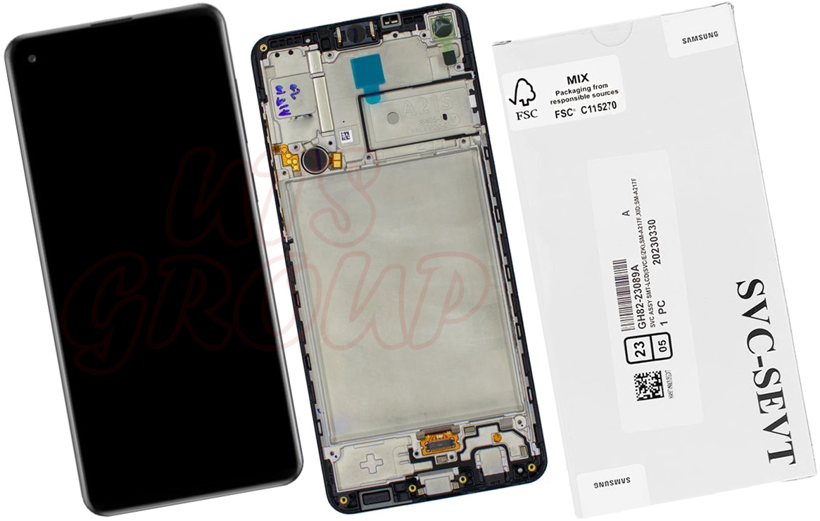 Wyświetlacz LCD Samsung Galaxy A21s A217 Ramka Service Pack