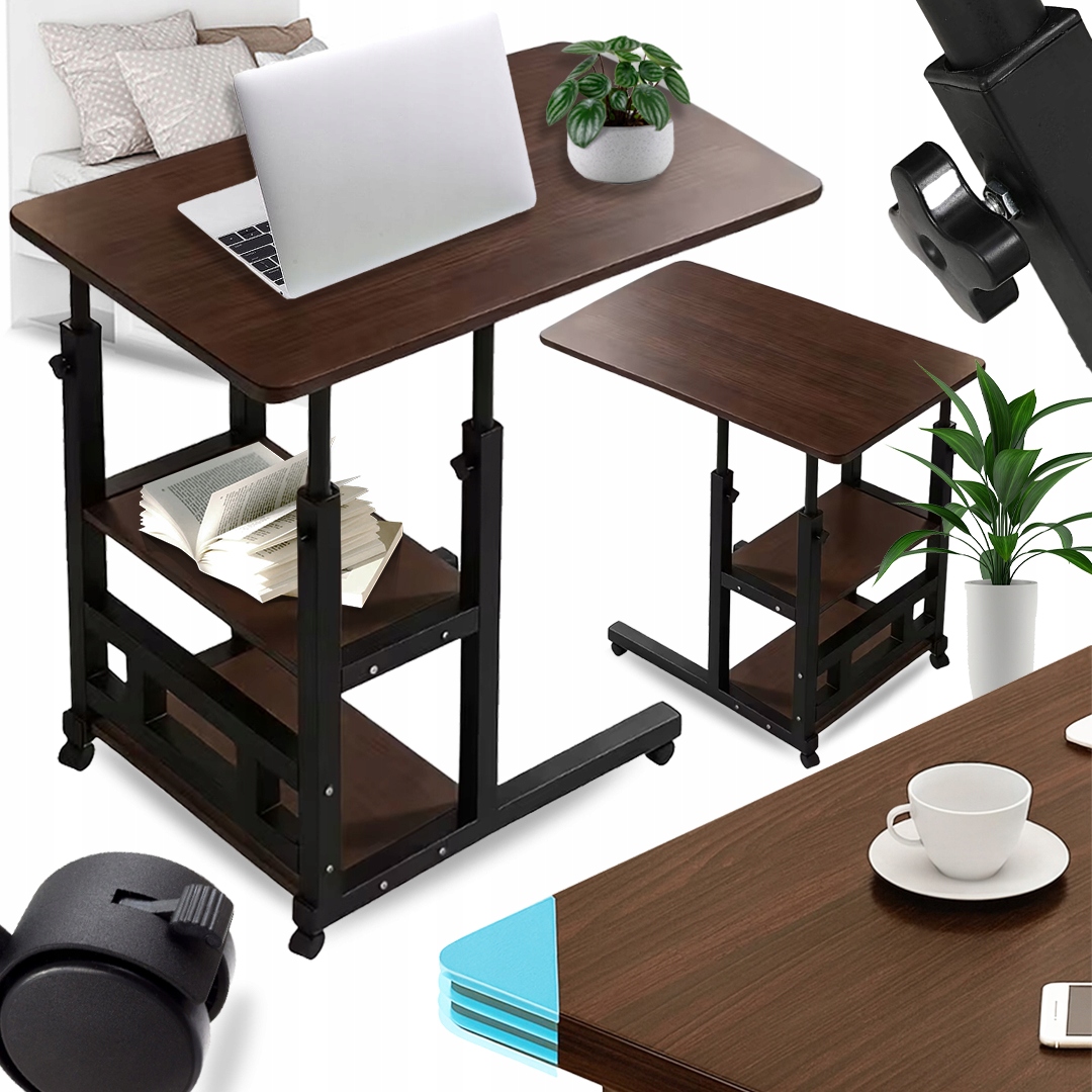 Mobilní Přistýlkový Stůl, Boční Konferenční Stolek Pod Notebook Na Kolečkách