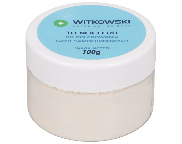 ZESTAW DO USUWANIA RYS NA SZYBIE POLEROWANIA REFLEKTORÓW TLENEK CERU 100g EAN (GTIN) 5906293017761