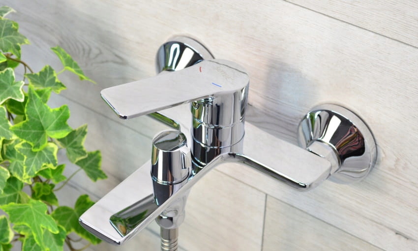 Bateria wannowa prysznicowa ścienna z prysznicem przełącznik obrotowy SOTBE Stan opakowania oryginalne