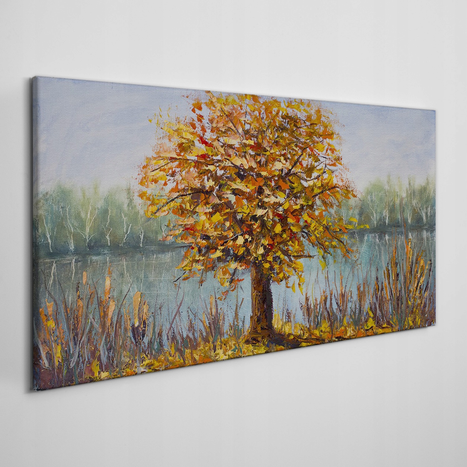 

Obraz płótno Jezioro drzewa jesień liście 120x60