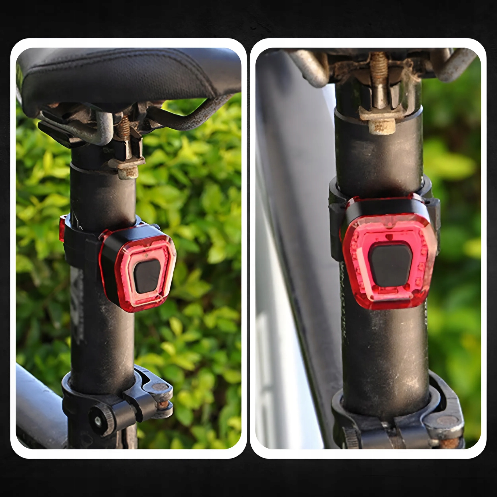 LAMPKA ROWEROWA TYLNA LED NA ROWER ŚWIATŁO CZERWONE MOCNE TYŁ AKU USB Model QB701