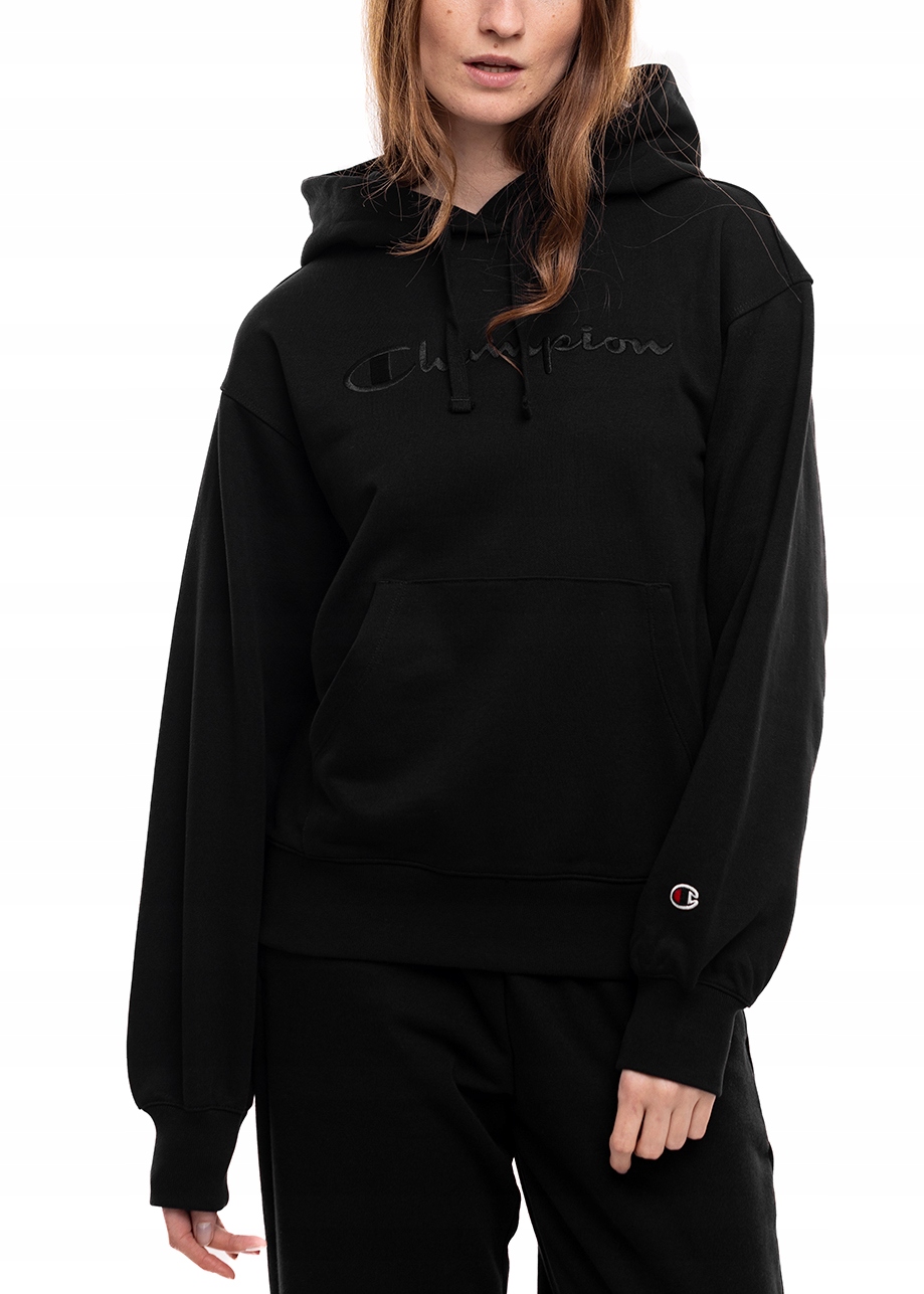 Mikina Champion Dresová s kapucí Černá Sportovní mikina Bavlna L