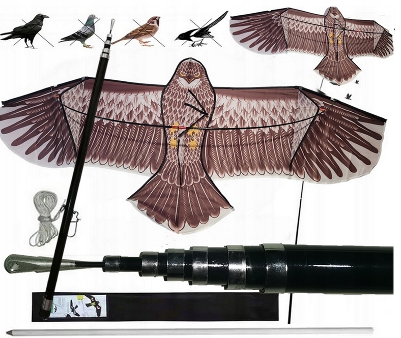 Odstraszacz Ptaków Gołębi Szpaków Latawiec Orzeł Bielik Maszt Premium 7m