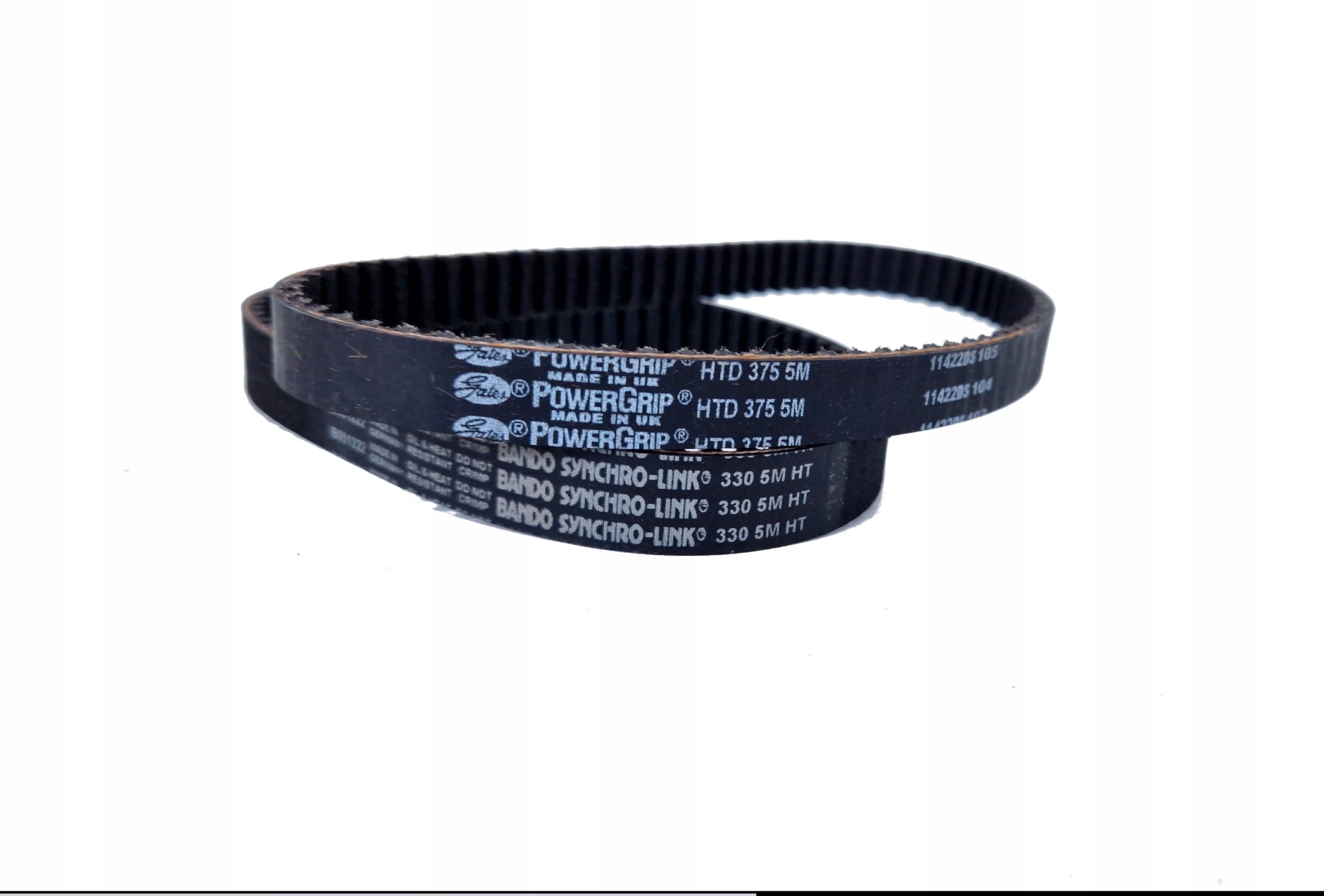 Komplet Asgatec LV 1300 PowerGrip HTD Gates długość 375 + 330