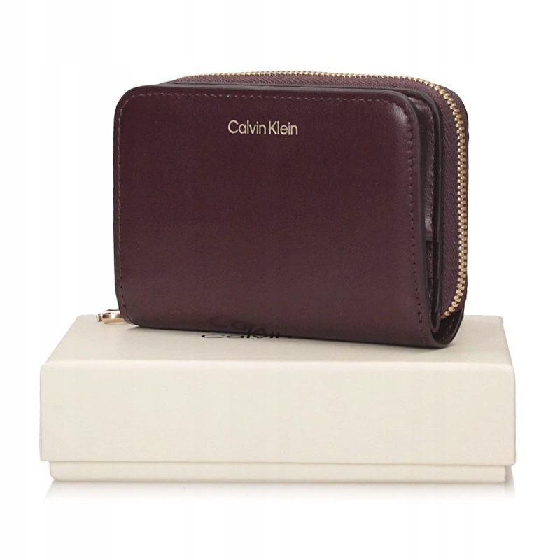 Hnědá klasická dámská peněženka Calvin Klein LV04F1075G Bap Around Fudge