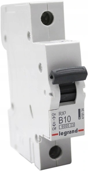 

Wyłącznik nadprądowy Legrand RX3 419134 B10A 230V