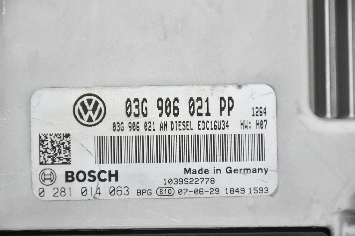 computer control unit VW GOLF V 0281014063 03G906021