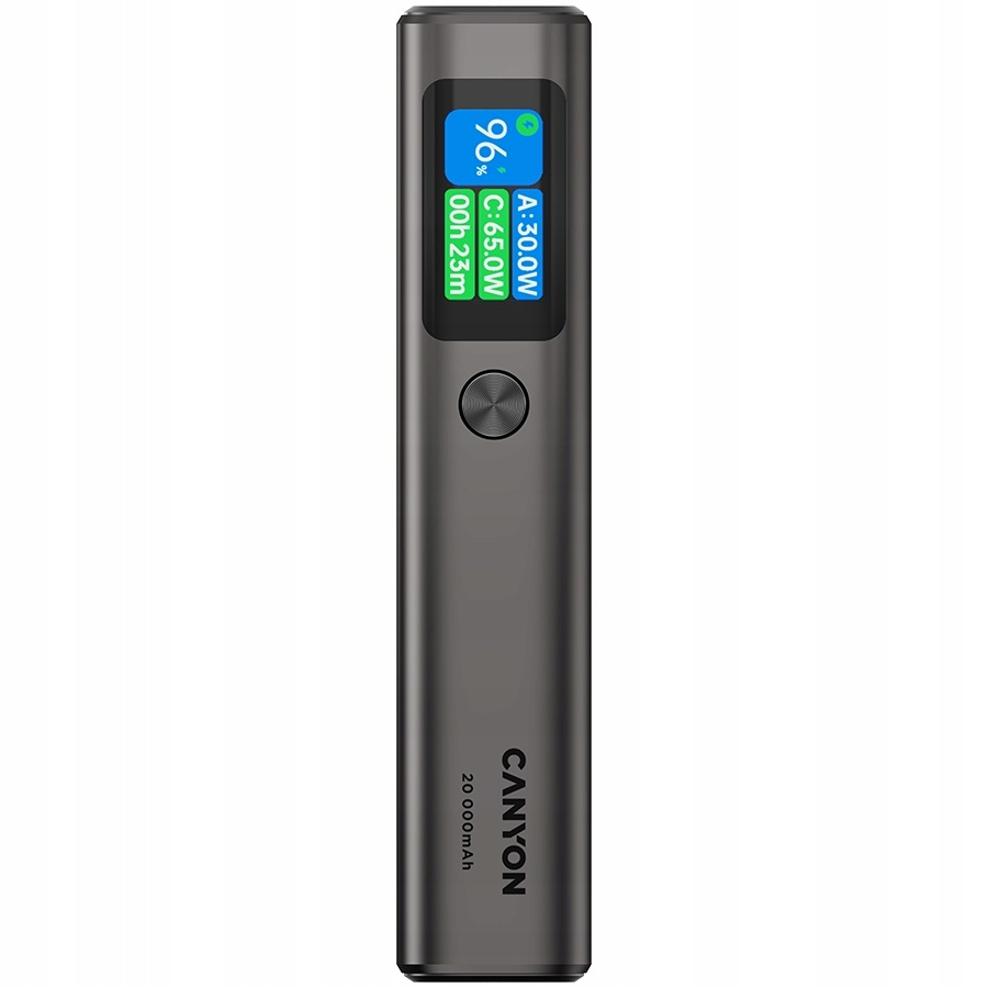 Canyon Powerbank OnPower 230 Tft 20000 mAh PD130W Grafitová