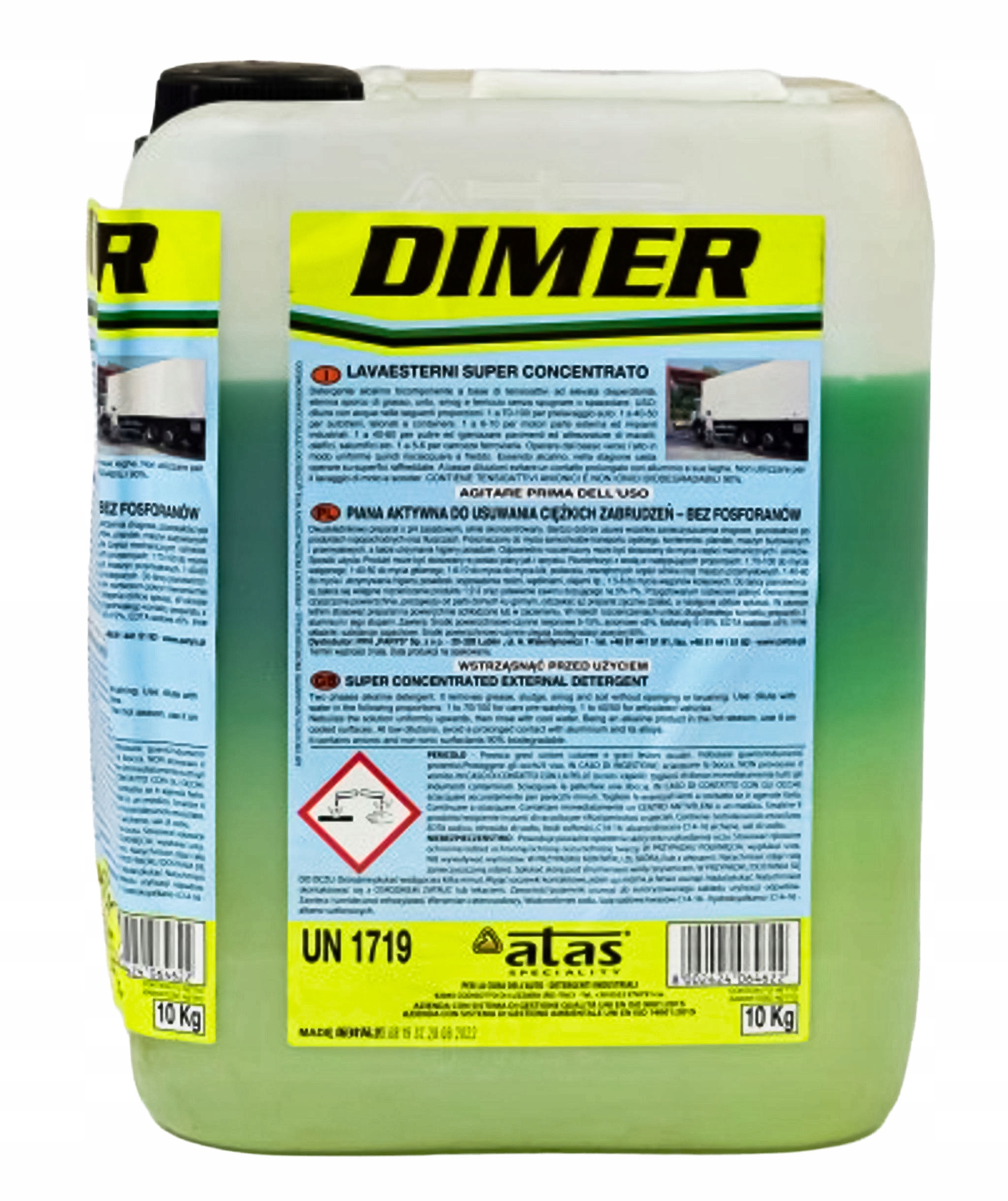 Plyn na umývanie plachiet 10 kg Plak DIMER/10KG