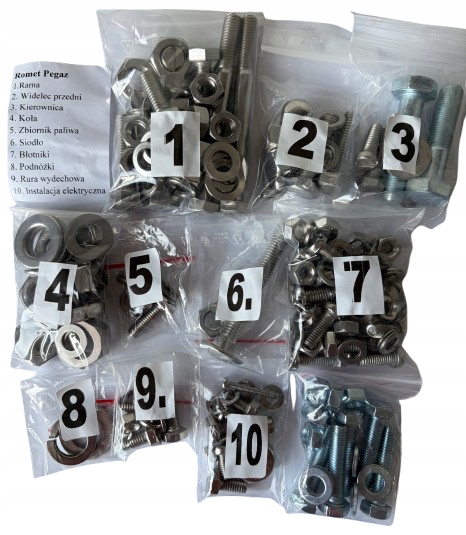 Nový Komplet Šroubů, Šrouby Nerezové Pegaz M750 Romet