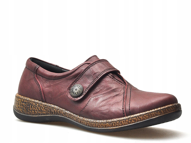Polobotky Comfortabel 942120/41 Bordó Červená kůže 38
