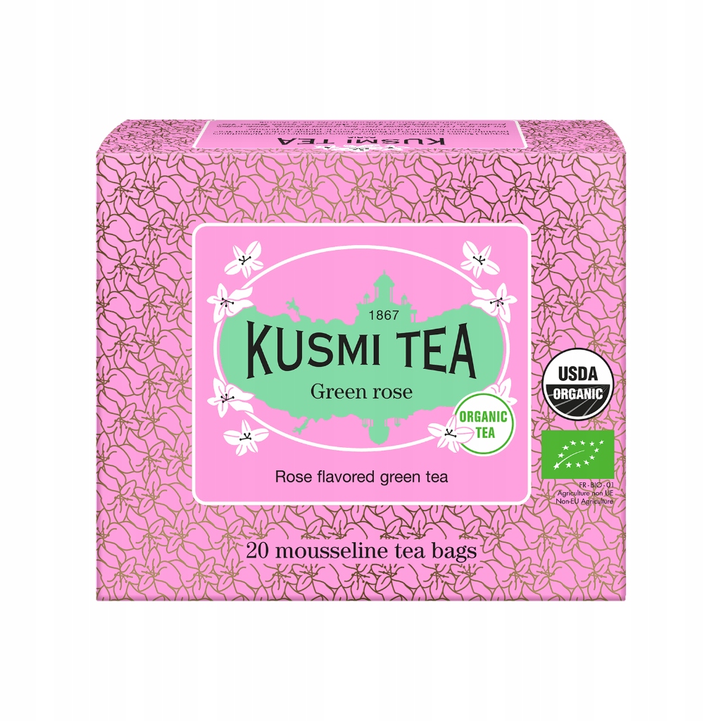 Kusmi Tea Green Rose Bio Čaj 20 sáčků