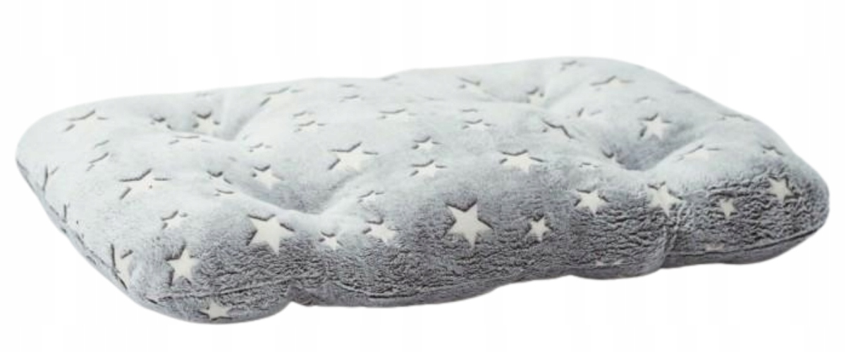 Levně Bimbay Pohovka Pelíšek pro psa Pikolo 3 75x60 cm šedá bílé hvězdičky