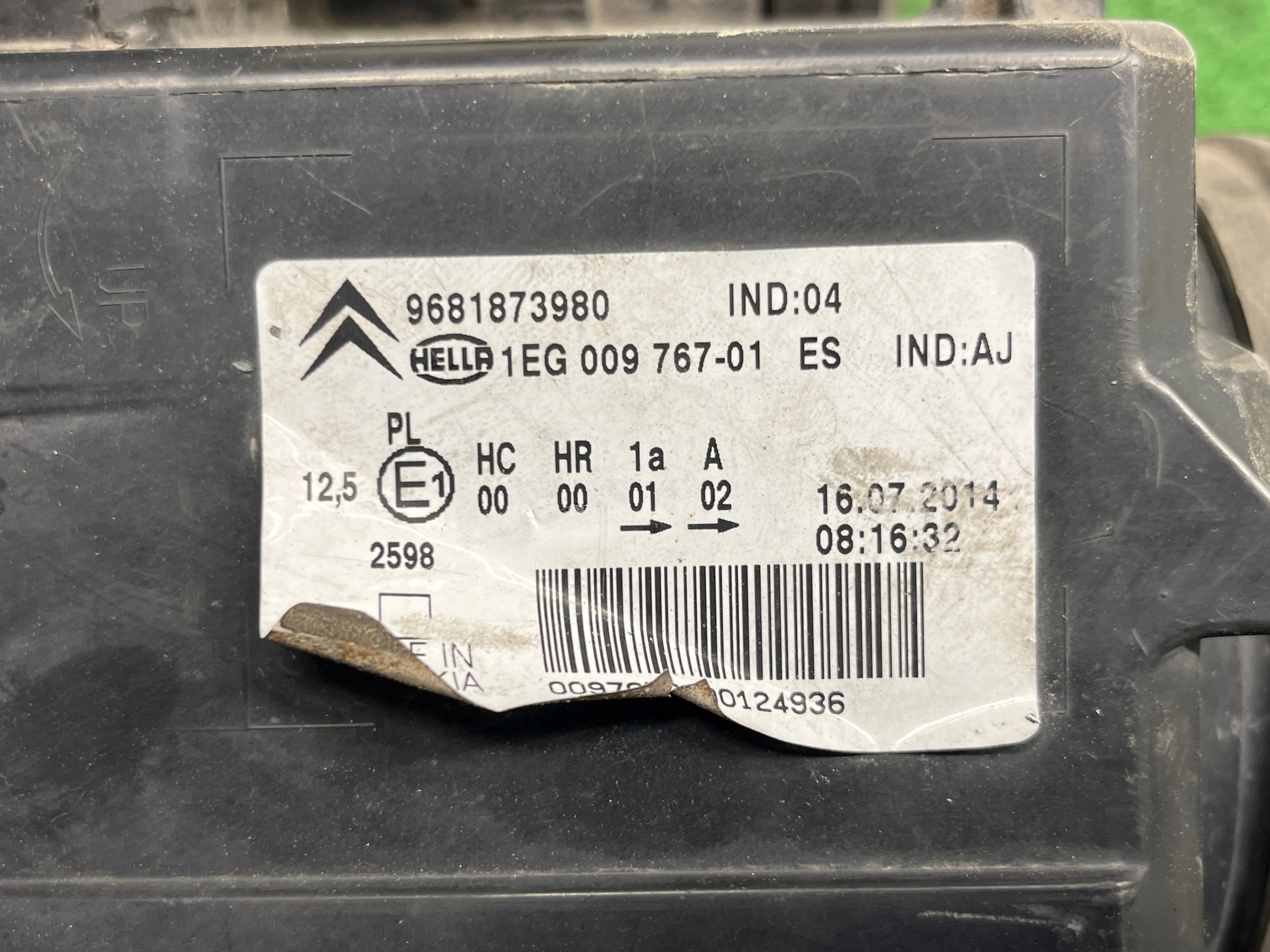 light left front CITROEN C3 PICASSO 9681873980 EU