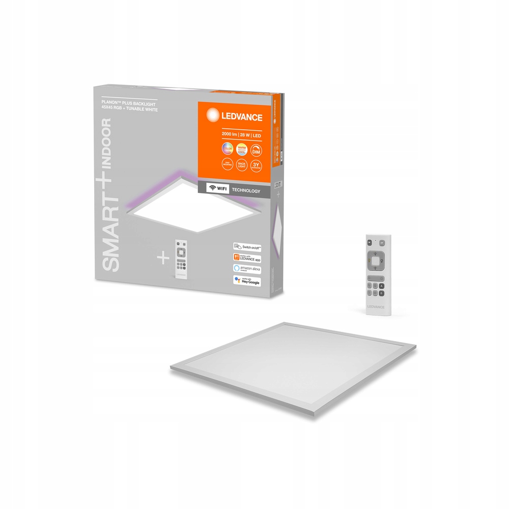 Led panel Stropní svítidlo 28W 2000lm Cct Rgbw Dálkový Ovladač 45cm Smart+ WiFi