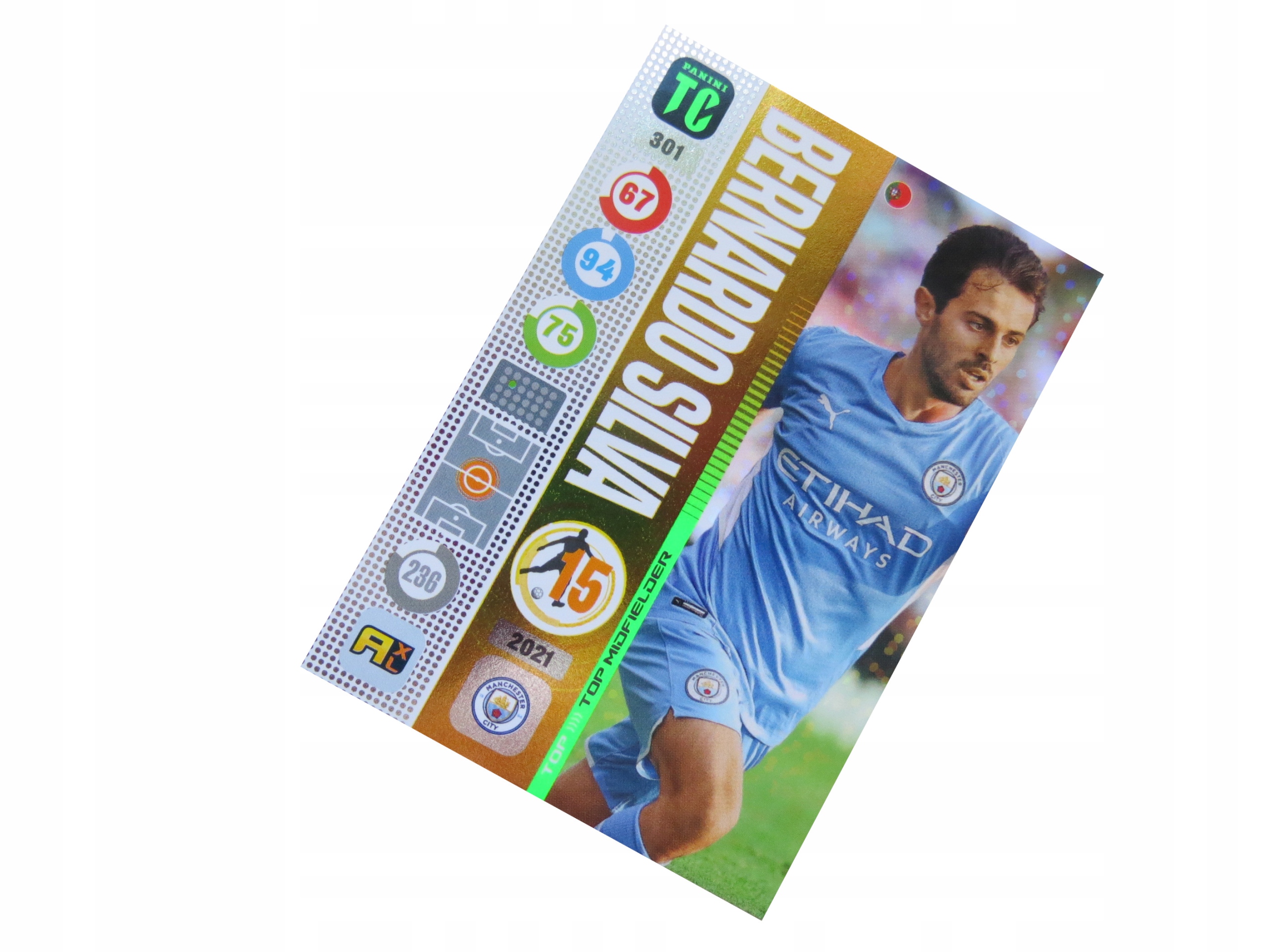 Panini Top Class Top Midfielder Bernardo Silva 301