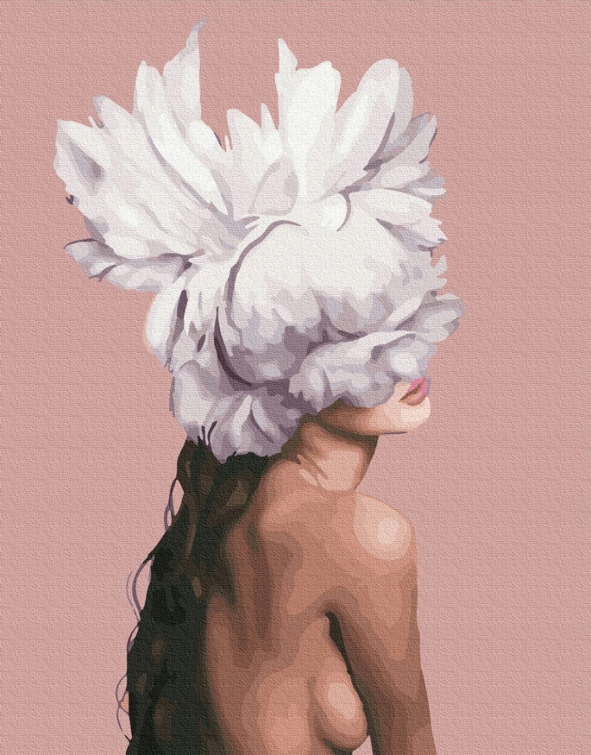 Malování podle čísel Ona je květina 40x50cm