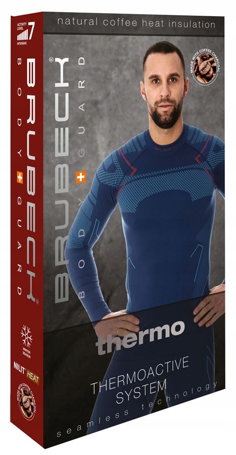 Brubeck OUTDOROWOWA PODKOSZULKA TERMO + MĘSKIE KALESONY TERMOAKTYWNE -L Marka Brubeck