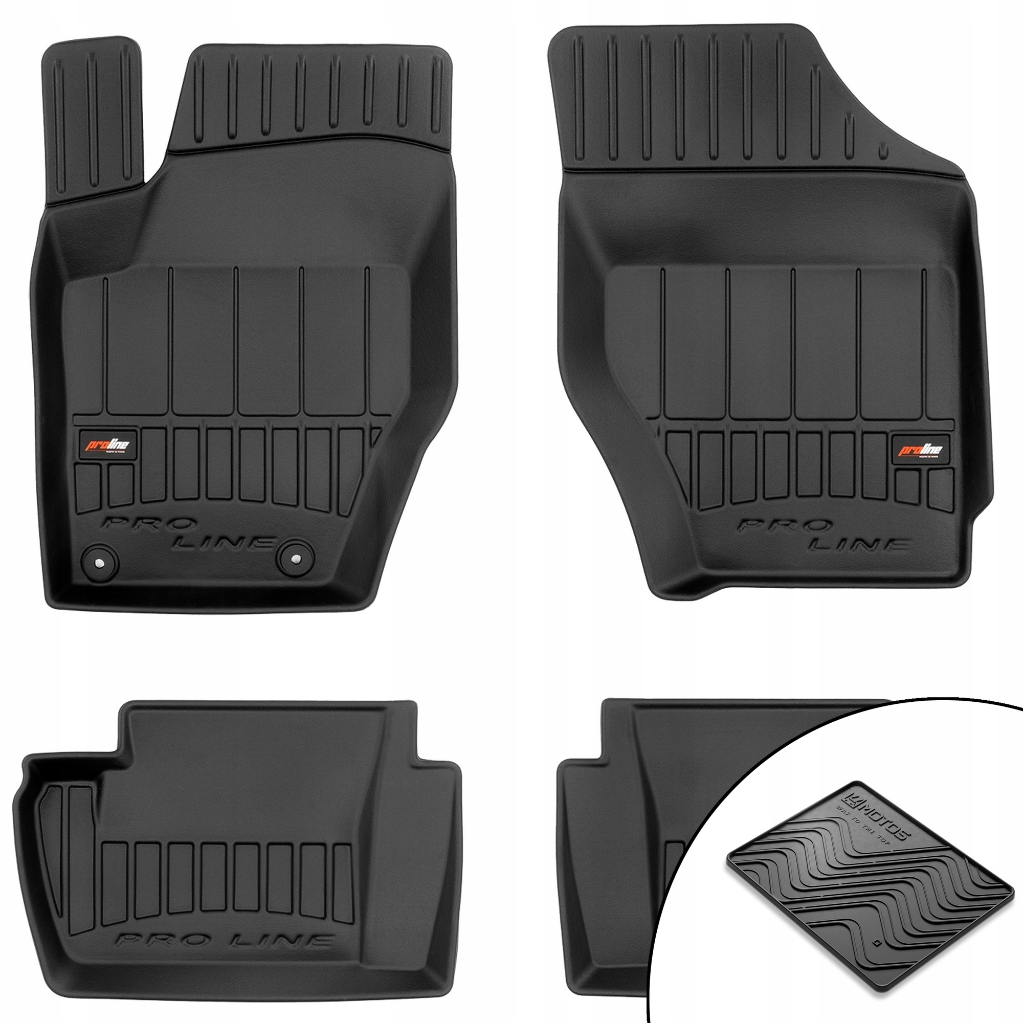 Gumové 3D koberce Citroen C4 I 2004-2010 rohož bonus