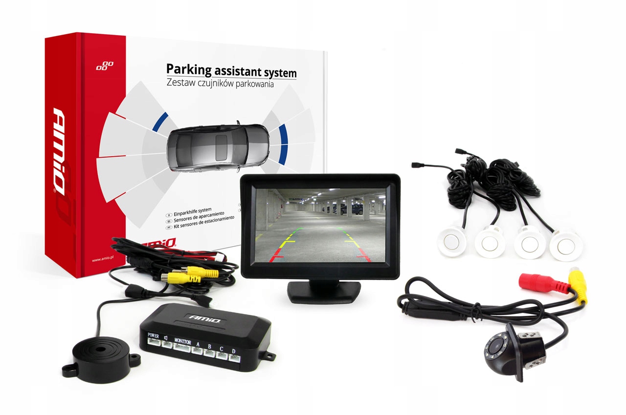 Parkovací set do auta 4 senzory cúvacia kamera Ir Cam CAM-305
