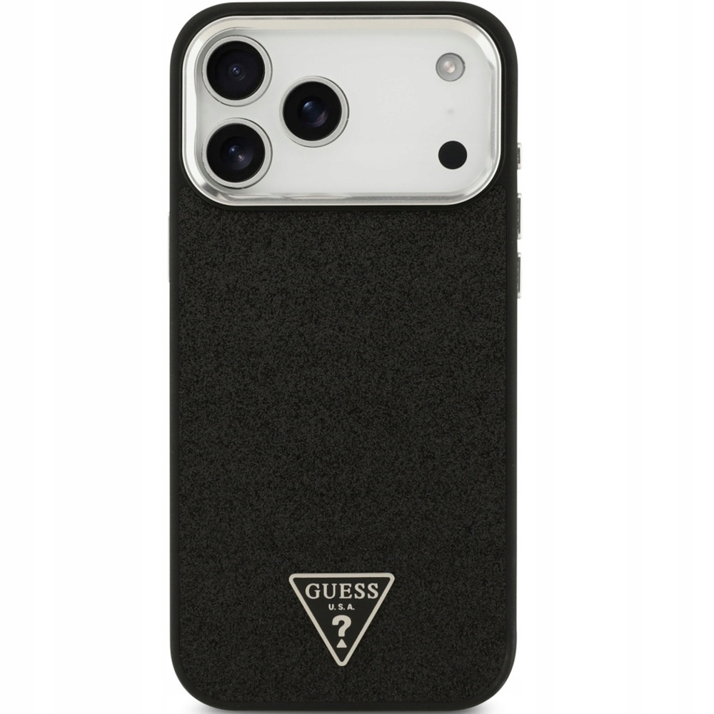 Třpytivý Pouzdro Guess pro iPhone 17 Pro Max s pevným zadní kryt obal MagSafe.