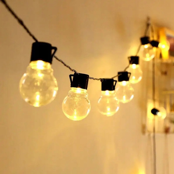 GIRLANDA SOLARNA Lampki Ogrodowe 20LED Wiszące 420 Rodzaj gwintu zintegrowane źródło LED