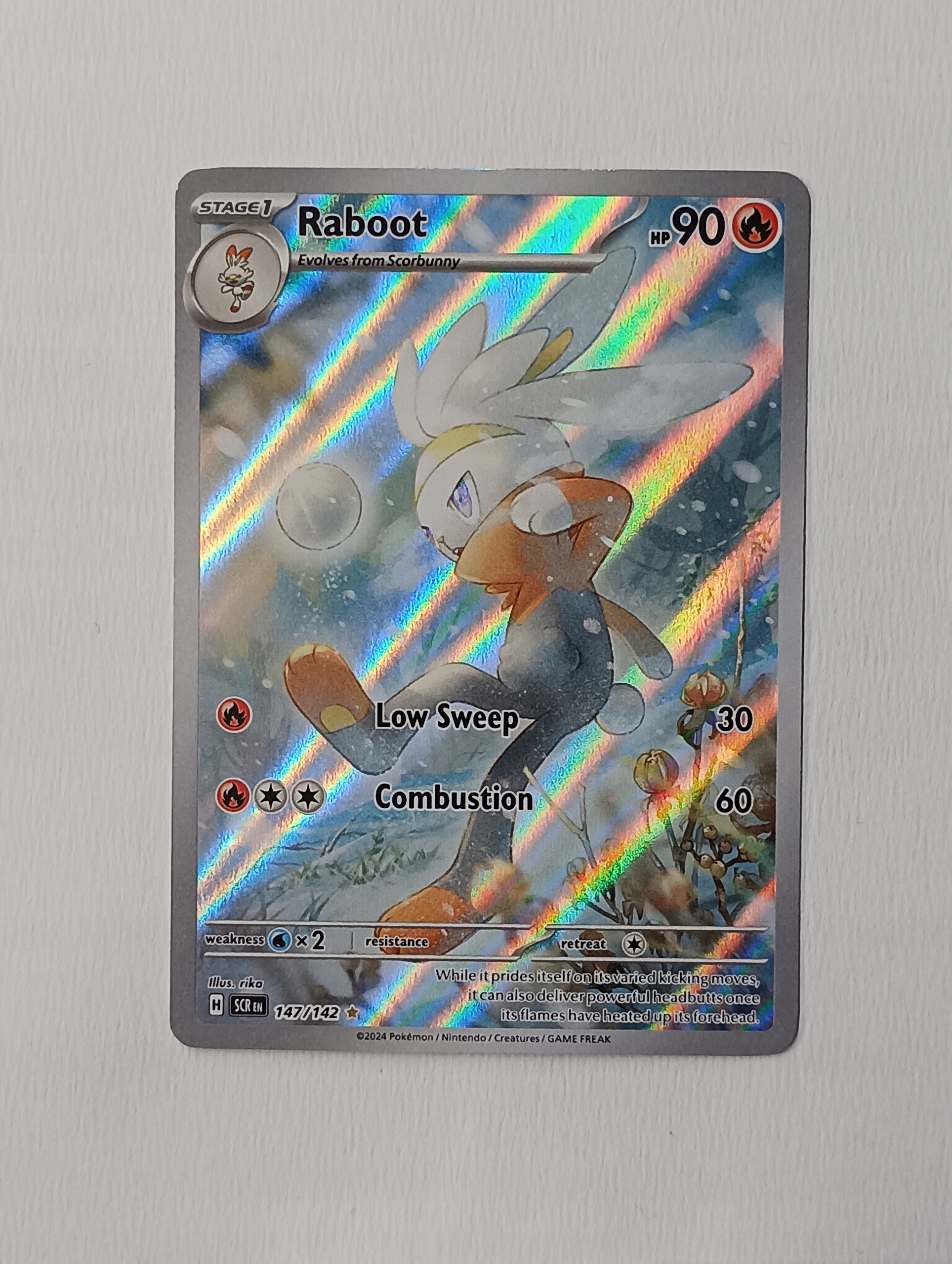 Karta Pokemon TCG Raboot (SCR 147) Art Stellar Crown