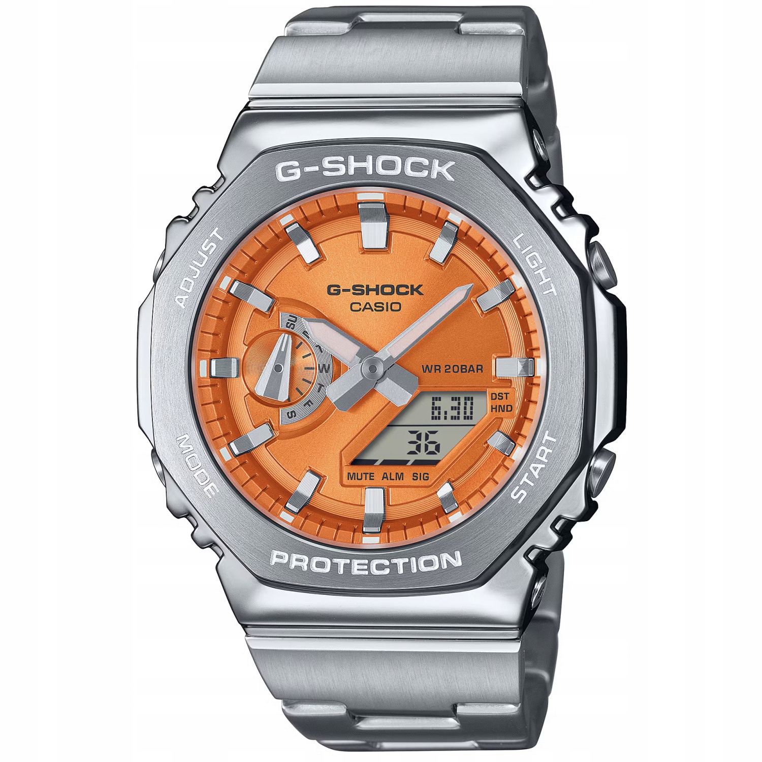 Casio G-Shock GM-2110D-4AER 200 m Stříbrný