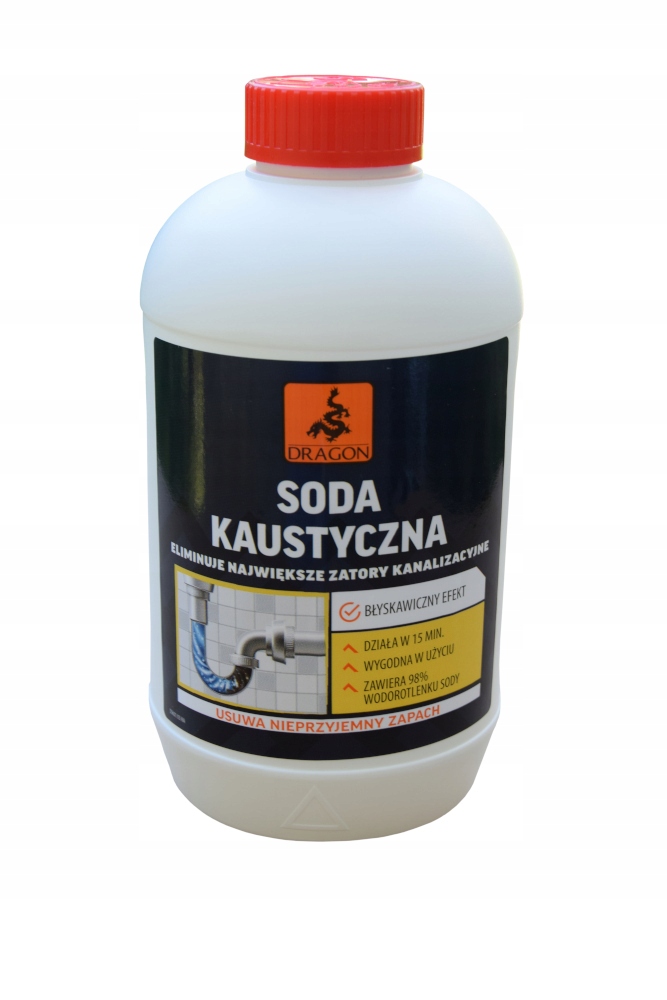 

Soda kaustyczna Dragon 1 kg do udrażniania rur