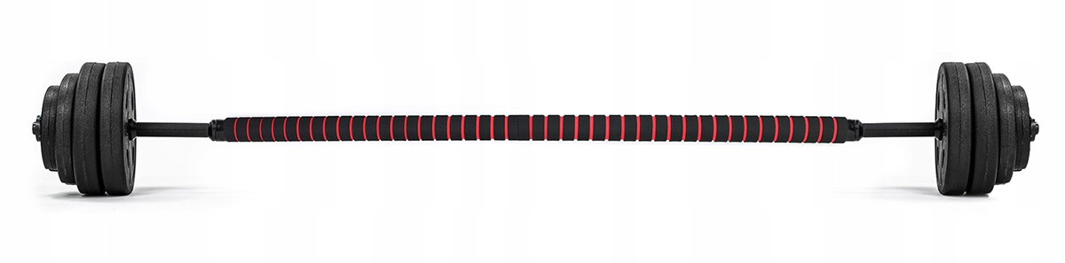 SZTANGA SKRĘCANA 2W1 DO TRENINGU ZESTAW OBCIĄŻENIA Z HANTLAMI GRYFEM 20KG Długość całkowita 158 cm