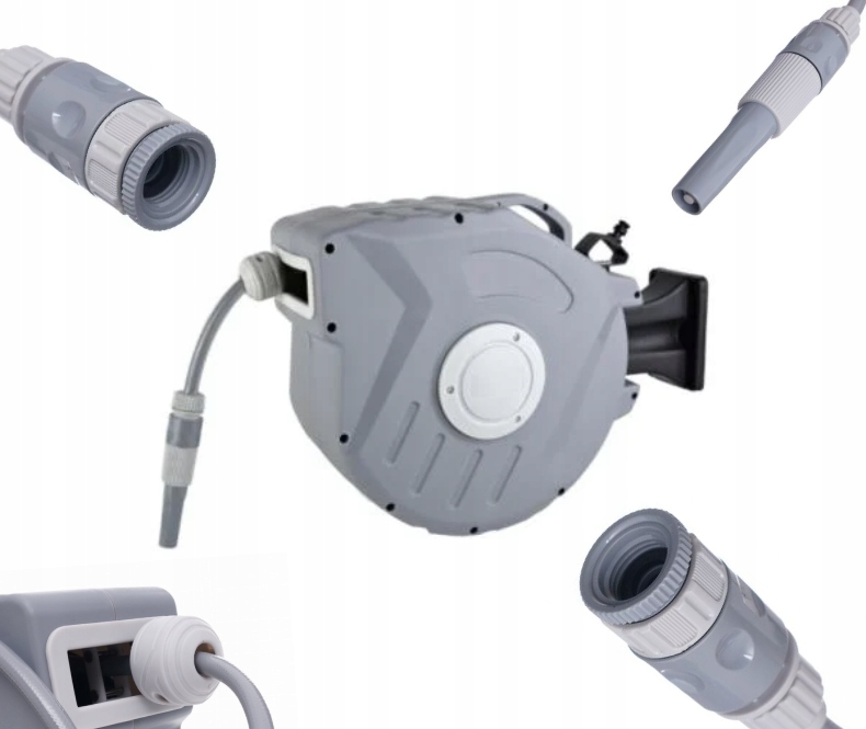 Bęben Wąż Ogrodowy Zwijacz Automatyczny 15M 1,5M 1/2"