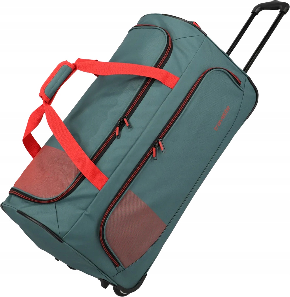 Torba podróżna na kółkach Travelite Basics M 89L Green/Orange