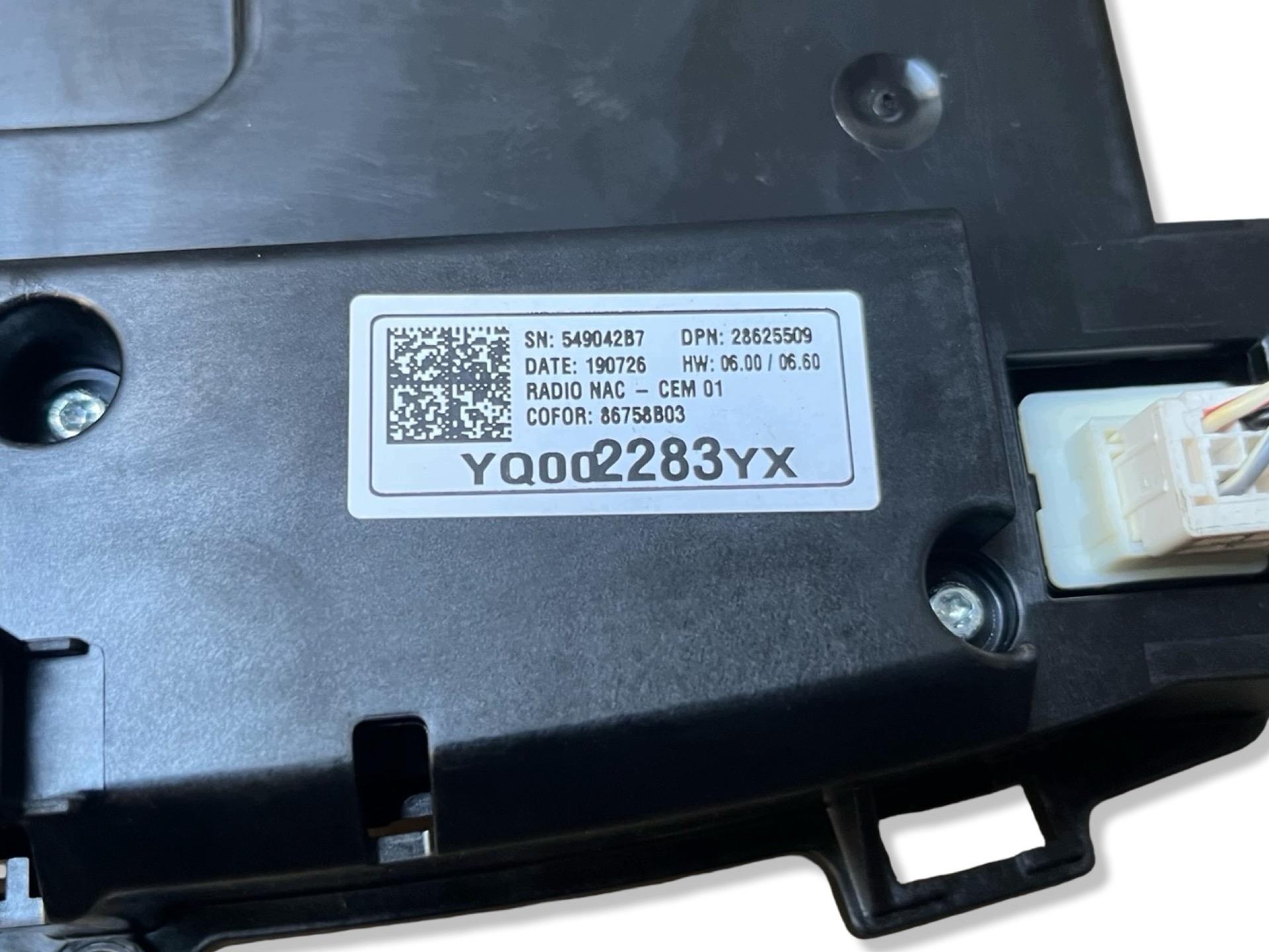 display Opel Crossland X 1 2019 YQ002283YX