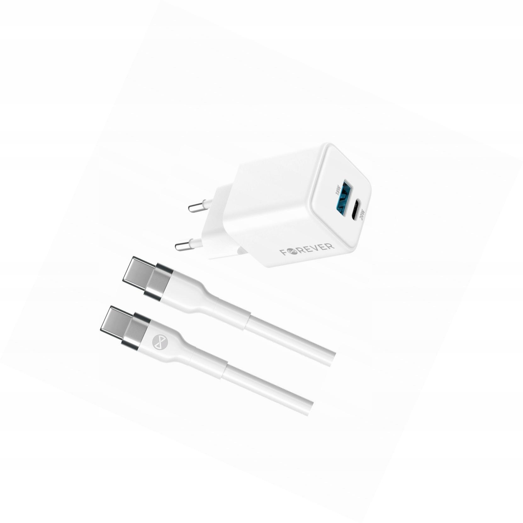 Szybka ładowarka GaN 20W 2 wejścia długim z kablem 2m do Xiaomi Poco M4 Pro